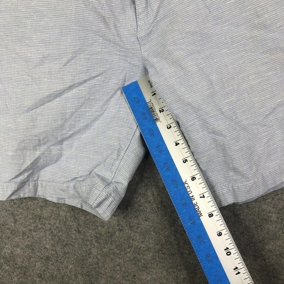 Rodd & Gunn Custom Fit Shorts Men's Size 30 Blue Striped Preppy Golf Casual - Picture 4 of 10